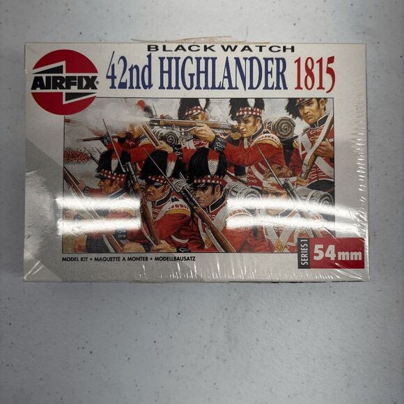 Airfix Black Watch 42nd Highlander 1815 #01552 Scale 1/32 New Sealed in Box - Picture 1 of 6